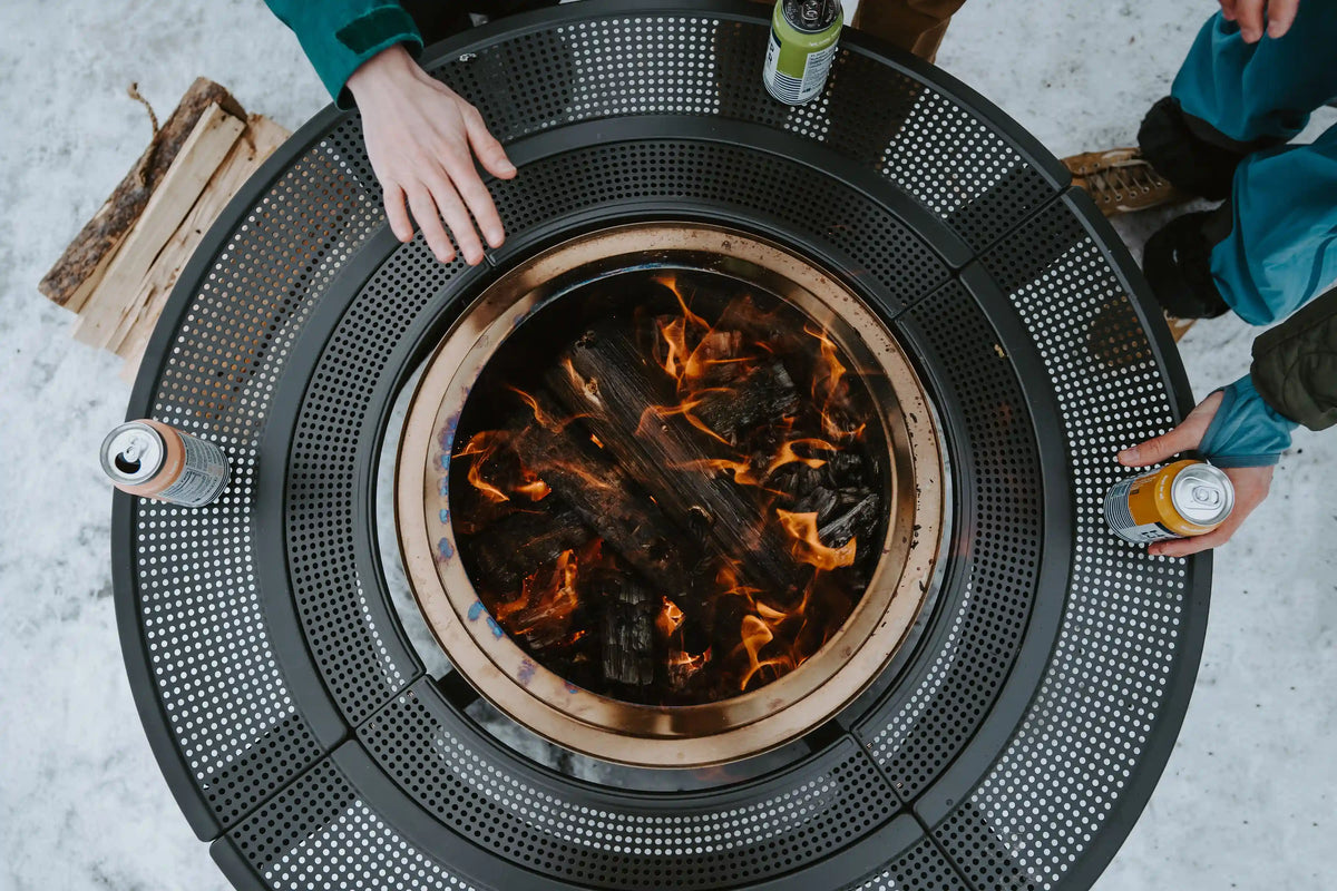 Yukon 27" Fire Pit + Surround Bundle