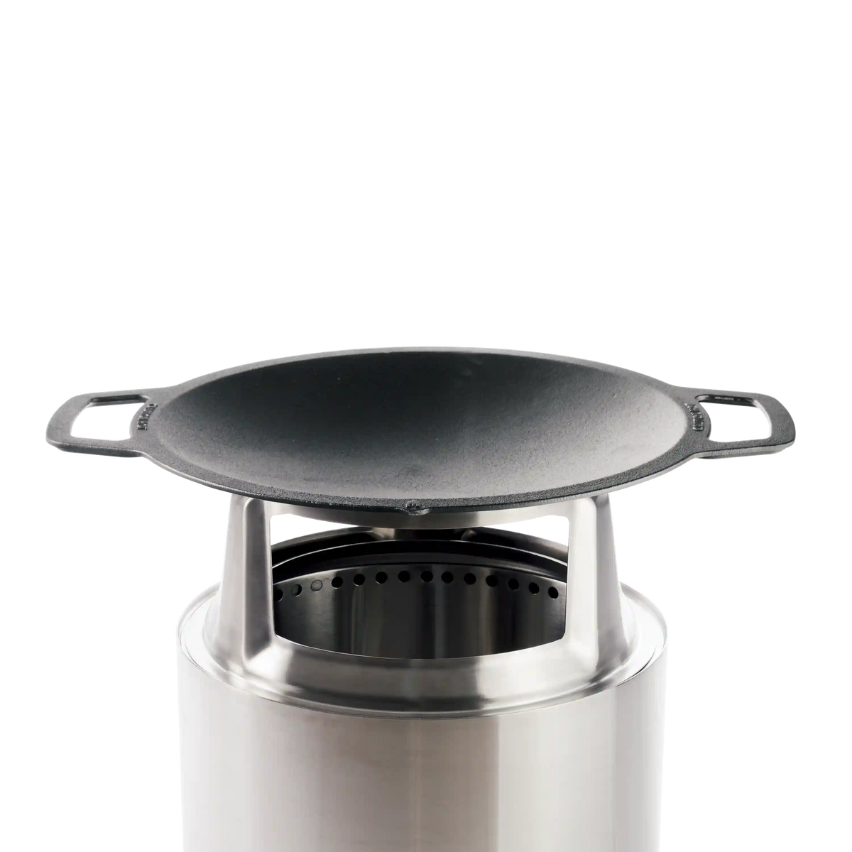 15" Fire Pit Cast Iron Wok Top + Hub
