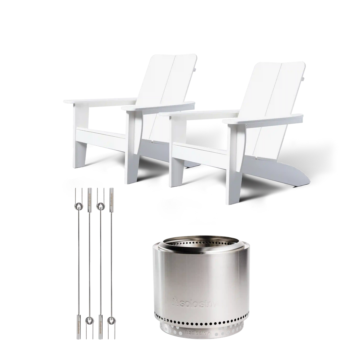 Bonfire 19.5" Fire Pit Deluxe Deck Bundle