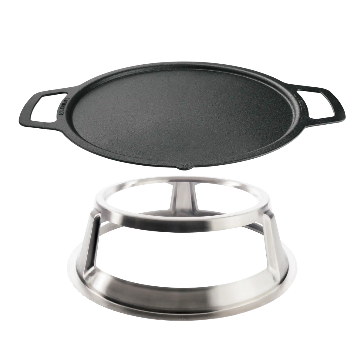 30" Fire Pit Cast Iron Griddle Top + Hub