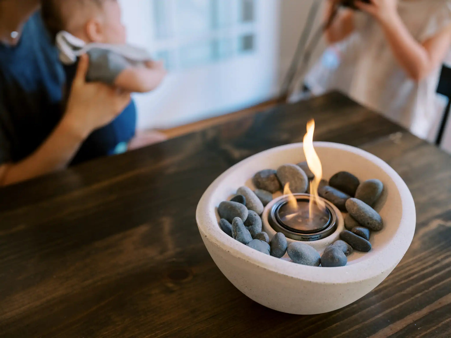 Wave Tabletop Fire Bowl