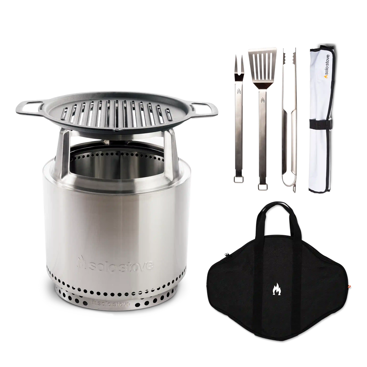 Bonfire 19.5" Fire Pit Flame and Feast Bundle