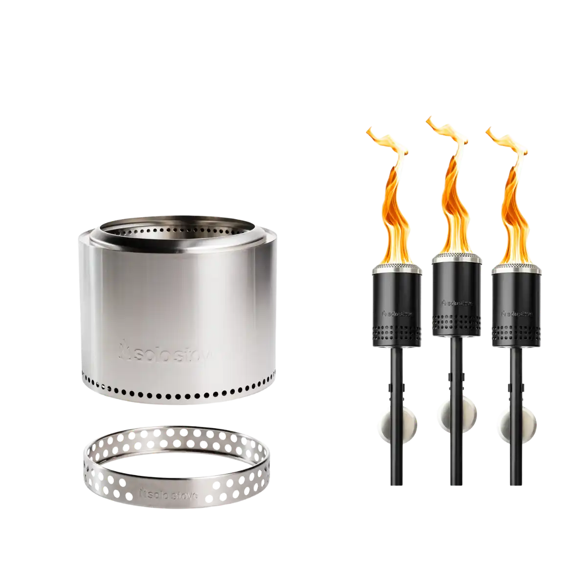 Bonfire 19.5" Fire Pit + Torches Bundle
