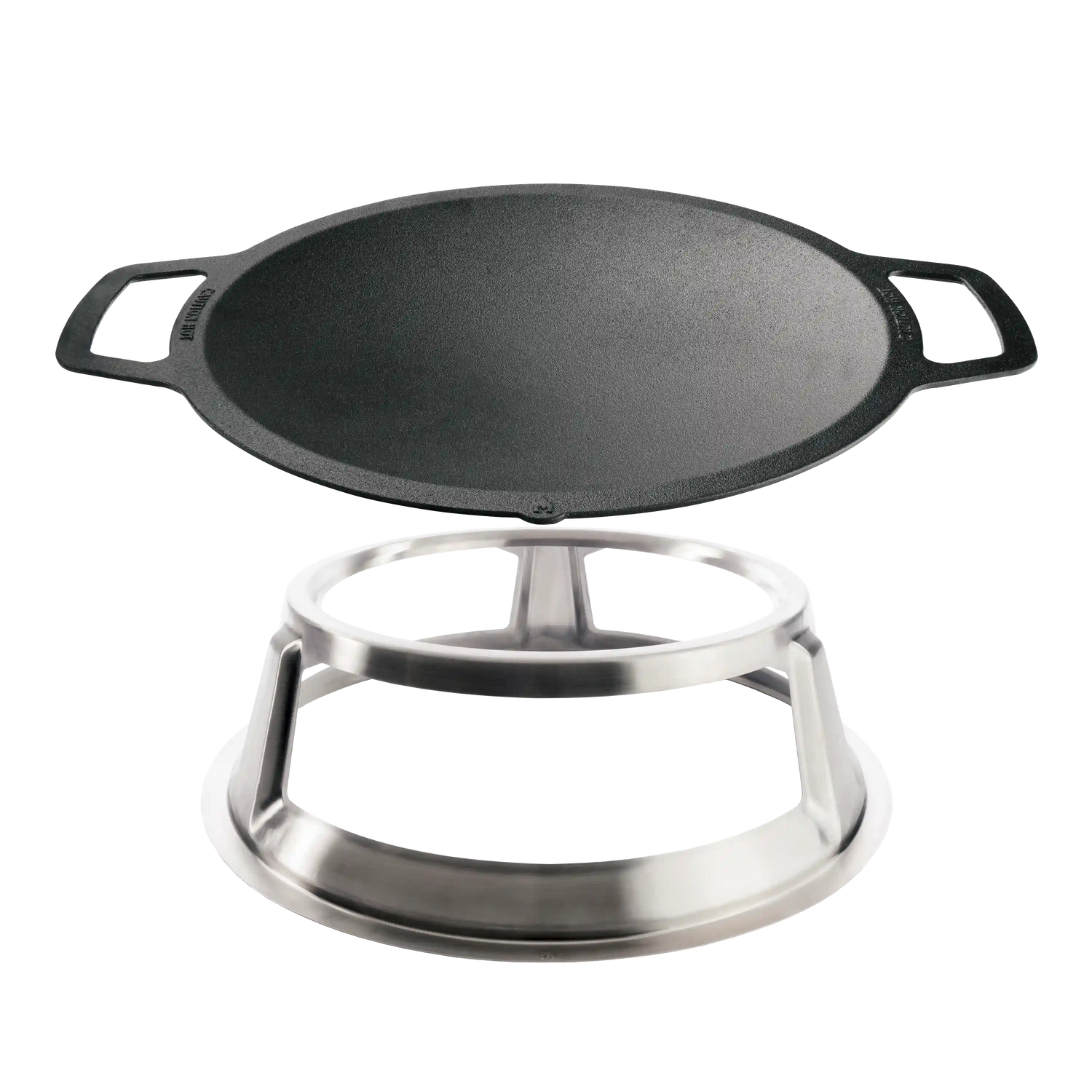 15" Fire Pit Cast Iron Wok Top + Hub